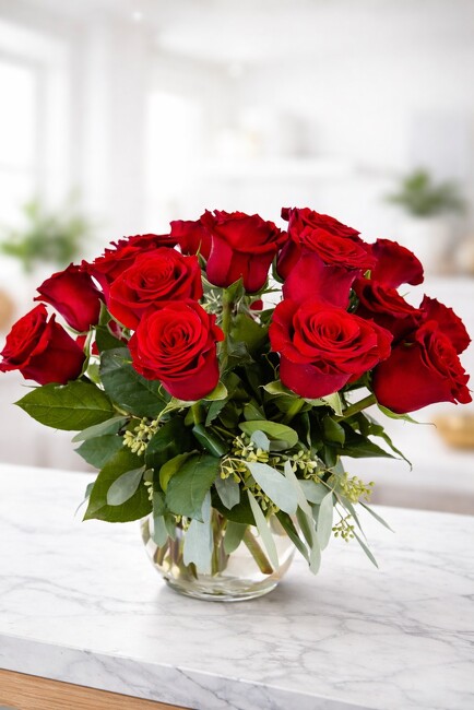 Fancy Red Rose Bubble Bowl  from FlowerCraft in Atlanta, GA