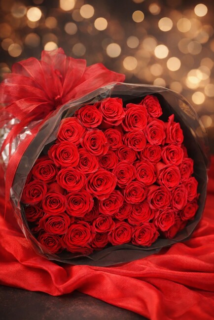 DELUXE DOZEN WRAPPED from FlowerCraft in Atlanta, GA