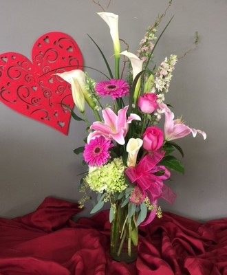 Pink Passion for Valentine's Day from FlowerCraft in Atlanta, GA