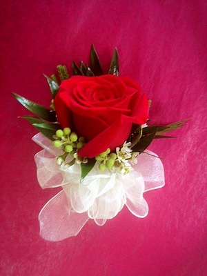 Single Red Rose Corsage from FlowerCraft in Atlanta, GA