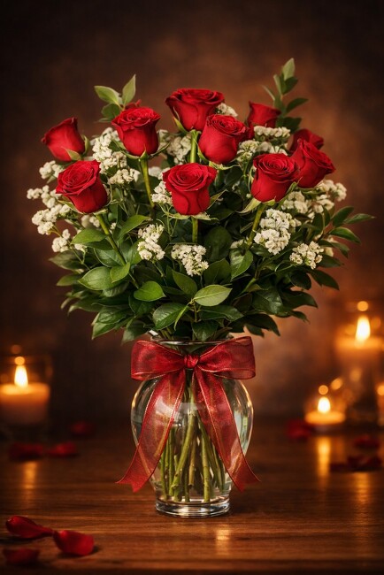 18 Red Roses from FlowerCraft in Atlanta, GA