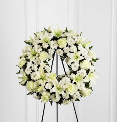 The FTD Treasured Tribute(tm) Wreath from FlowerCraft in Atlanta, GA