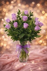 DOZEN LAVENDER ROSES
