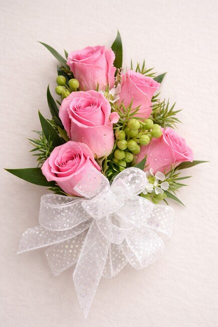 Pink Sweet Heart Rose  Corsage  from FlowerCraft in Atlanta, GA