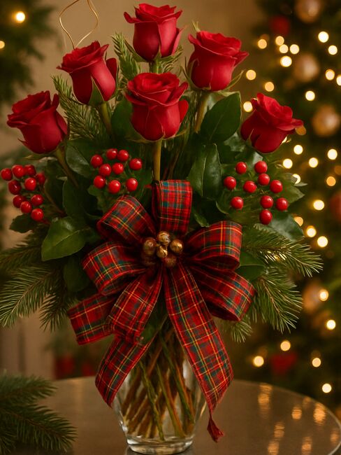Holiday Red Roses  from FlowerCraft in Atlanta, GA