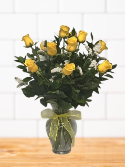 DOZEN YELLOW ROSES from FlowerCraft in Atlanta, GA